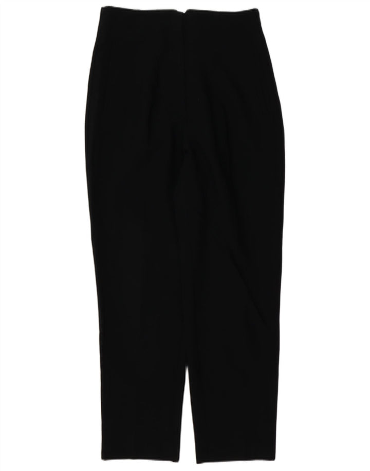 Zara Calça feminina de terno cônico médio W28 L27 poliéster preto