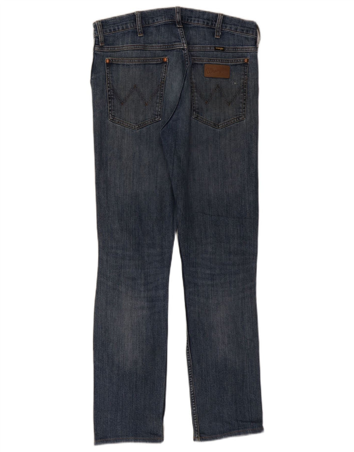 WRANGLER Mens Jeans Slim W33 L30 Azul Algodão