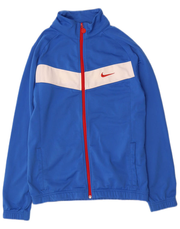 Jaqueta Nike Boys Tracksuit Top 13-14 Anos XL Azul Colorblock Poliéster