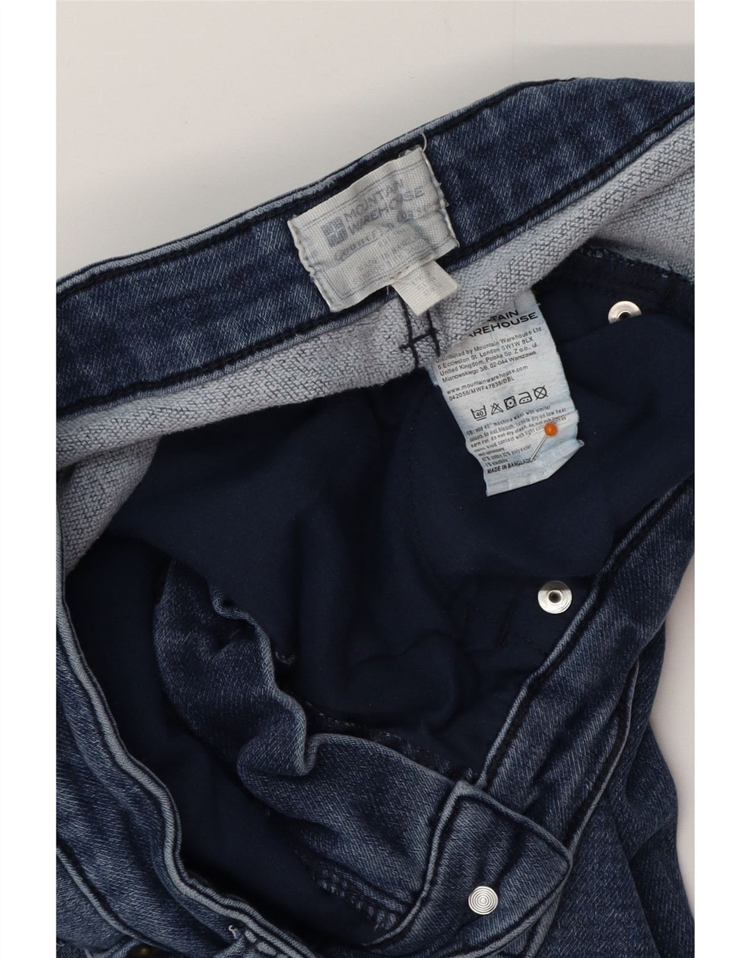 MOUNTAIN WAREHOUSE Calça jeans feminina slim UK 16 grande W32 L30 algodão azul