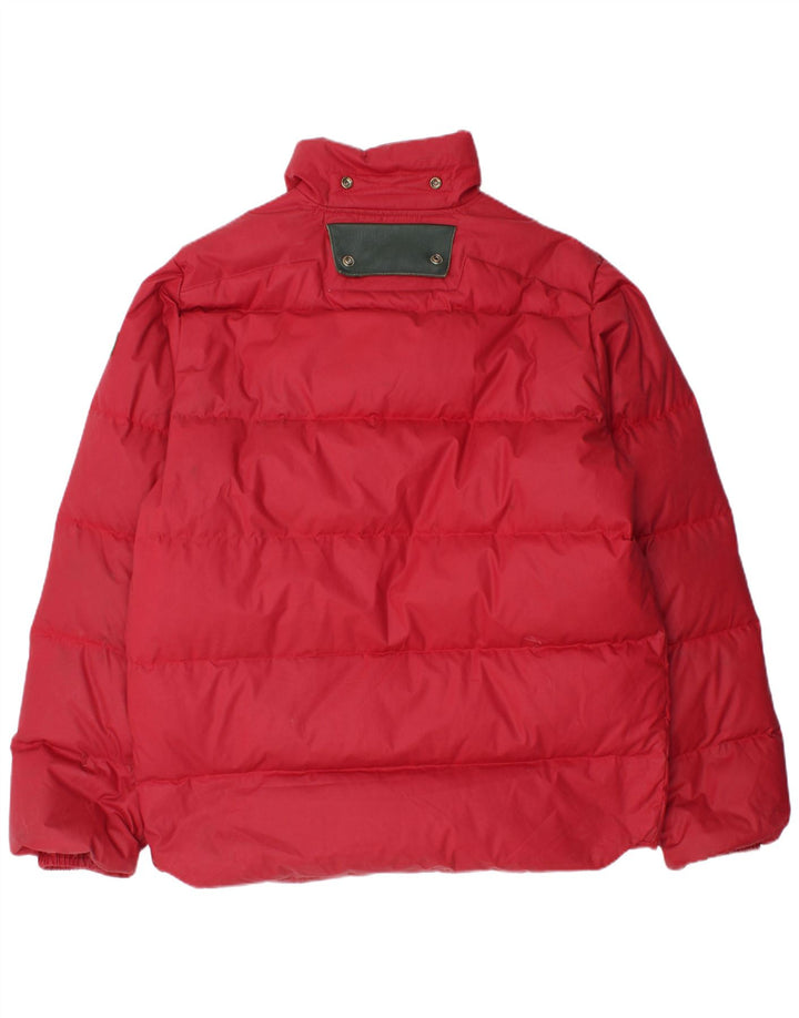 Jaqueta acolchoada masculina Diesel UK 42 XL poliéster vermelho