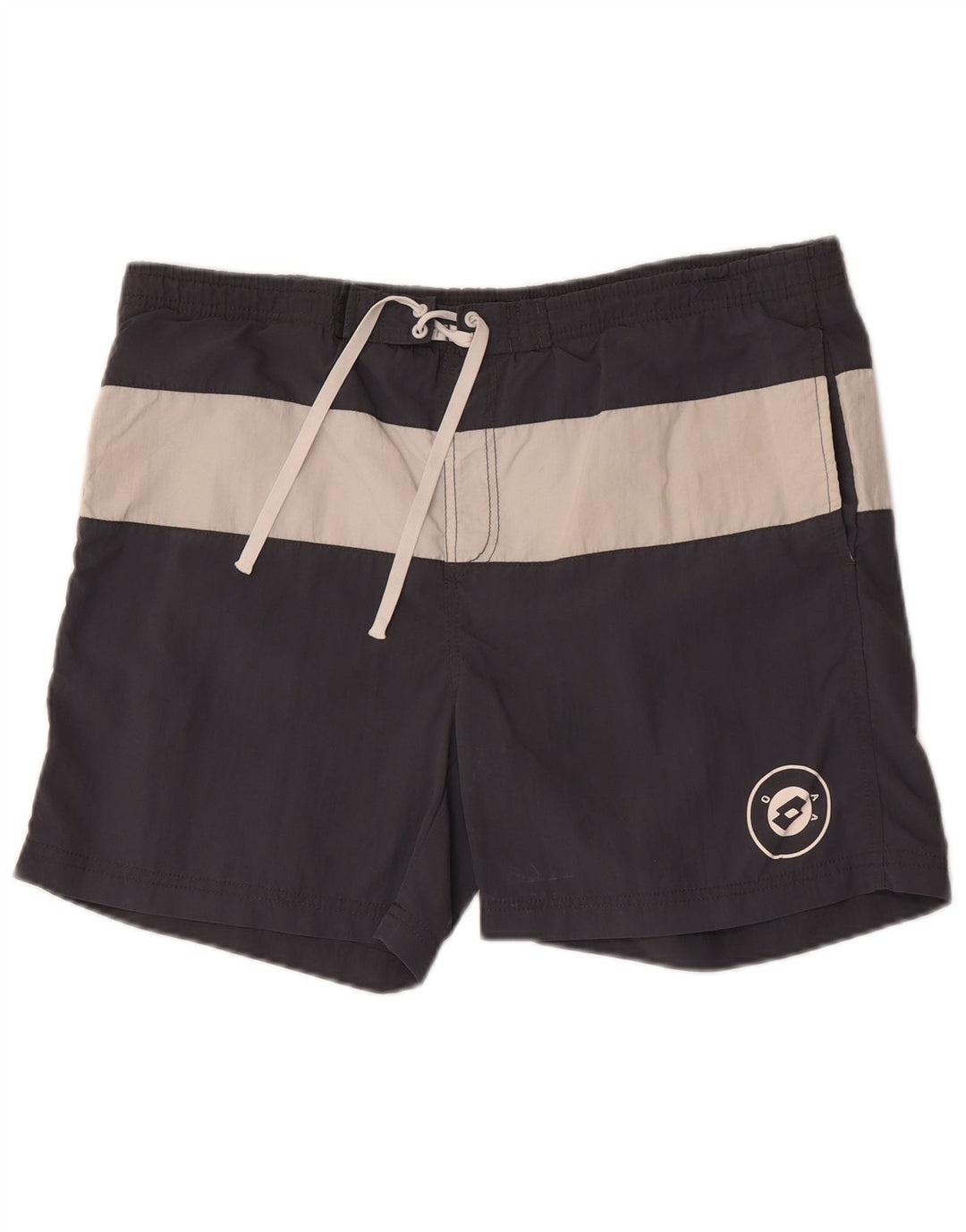 Shorts de natação masculino Lotto grande bloco cinza