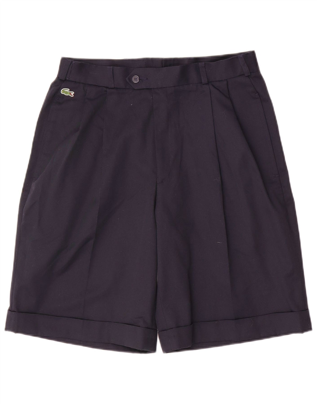 Lacoste Mens Pegged Chino Shorts Tamanho 40 Médio W32 Azul Marinho Algodão
