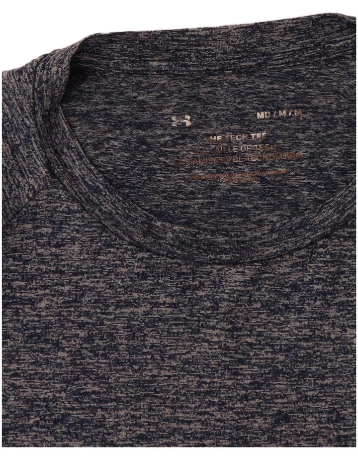 Camiseta masculina Under Armour Top médio azul marinho manchado