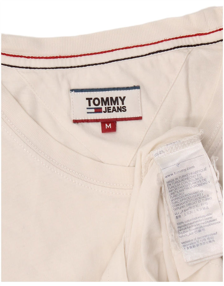 Camiseta masculina Tommy Hilfiger Top médio algodão branco
