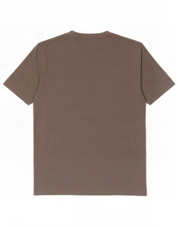 Camiseta masculina Wrangler Top cinza médio manchado de algodão