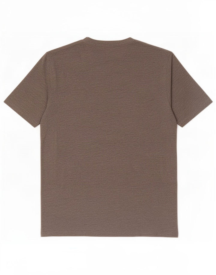 Camiseta masculina Wrangler Top cinza médio manchado de algodão