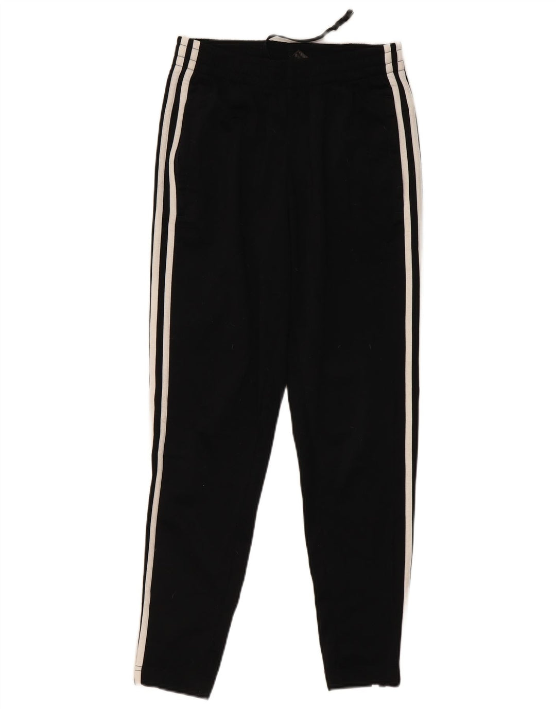 Calças de treino femininas ADIDAS UK 4/6 XS preto poliéster