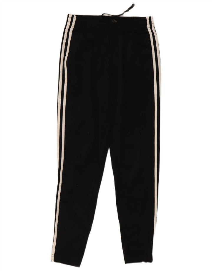 Calças de treino femininas ADIDAS UK 4/6 XS preto poliéster