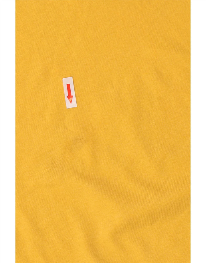 Camiseta feminina Levi's Crop Graphic UK 14 algodão amarelo médio