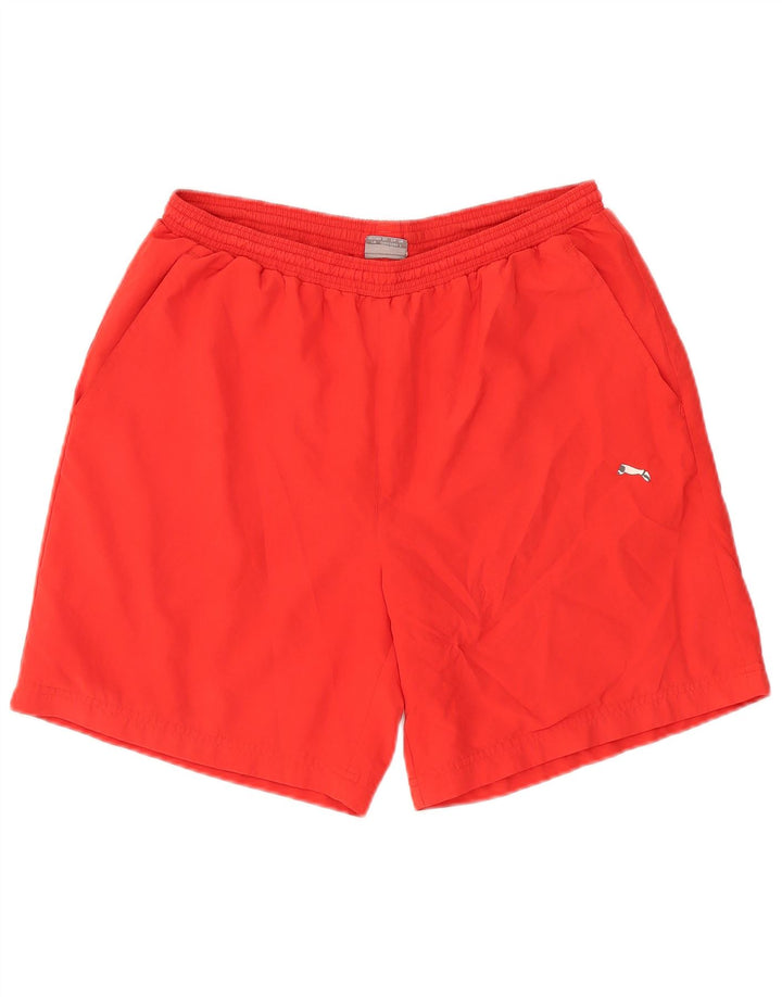 Shorts esportivos gráficos masculinos Puma grande poliéster vermelho