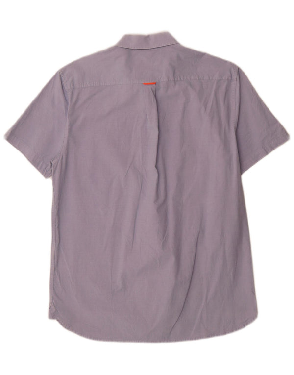 Camisa masculina Superdry manga curta regular fit grande azul