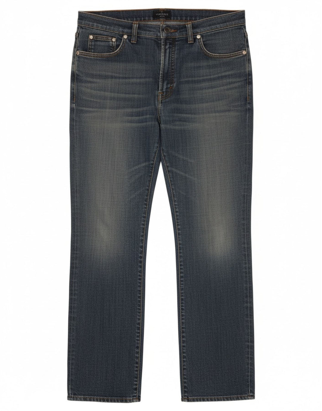 Jeans retos femininos Trussardi W30 L32 algodão azul