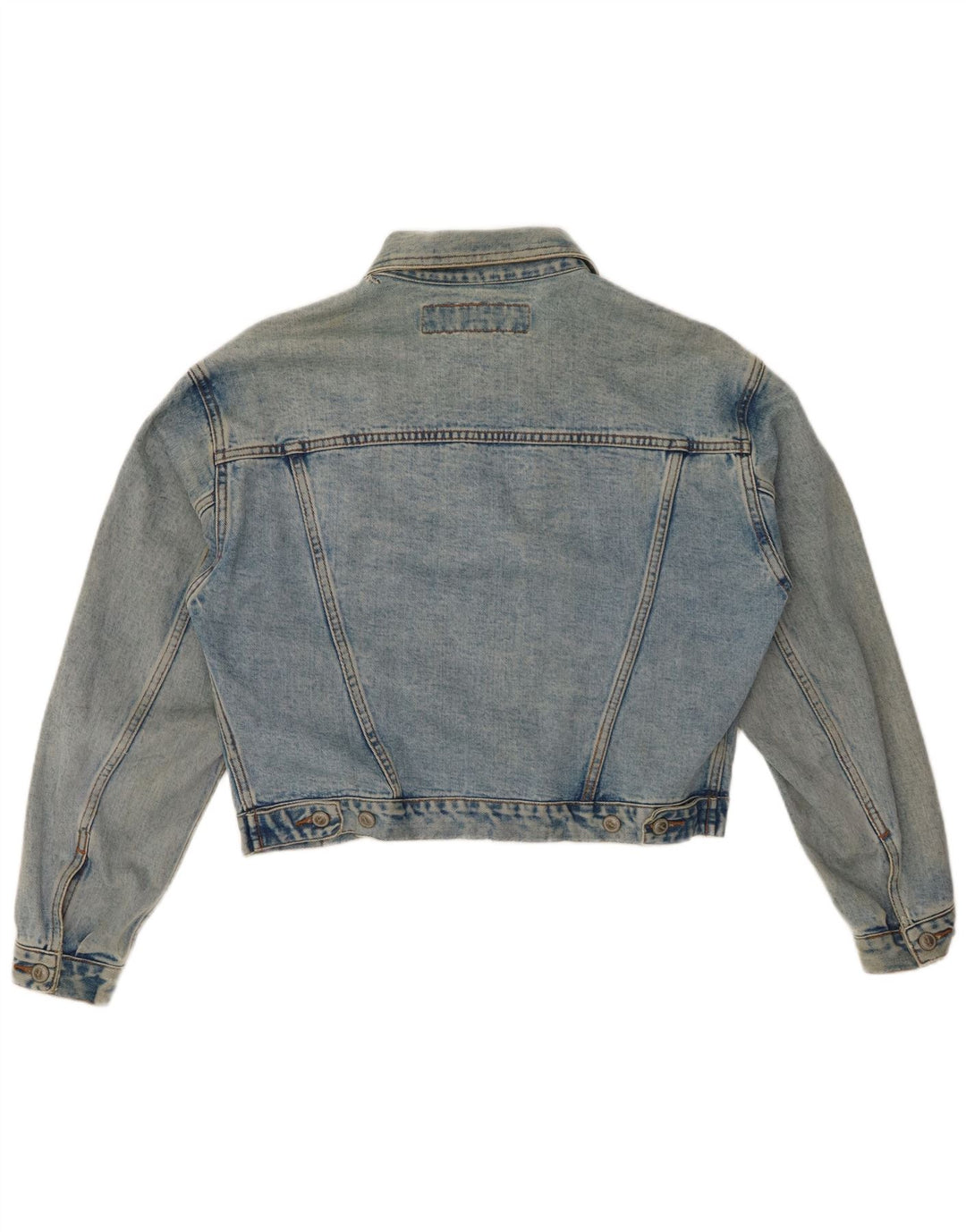 Jaqueta jeans feminina ONYX UK 14 algodão azul médio