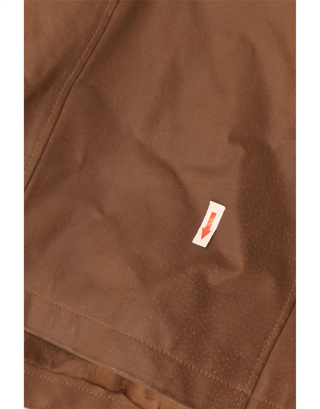 Jaqueta de couro masculina Route 66 UK 38 couro bege médio