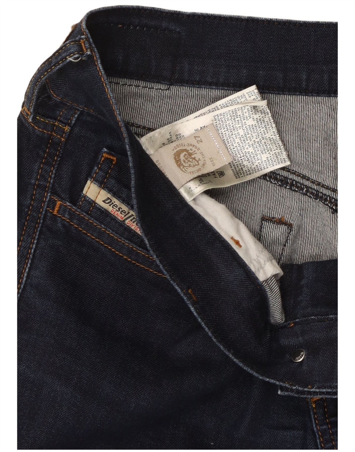Jeans Slim Feminino Diesel W27 L32 Azul Algodão