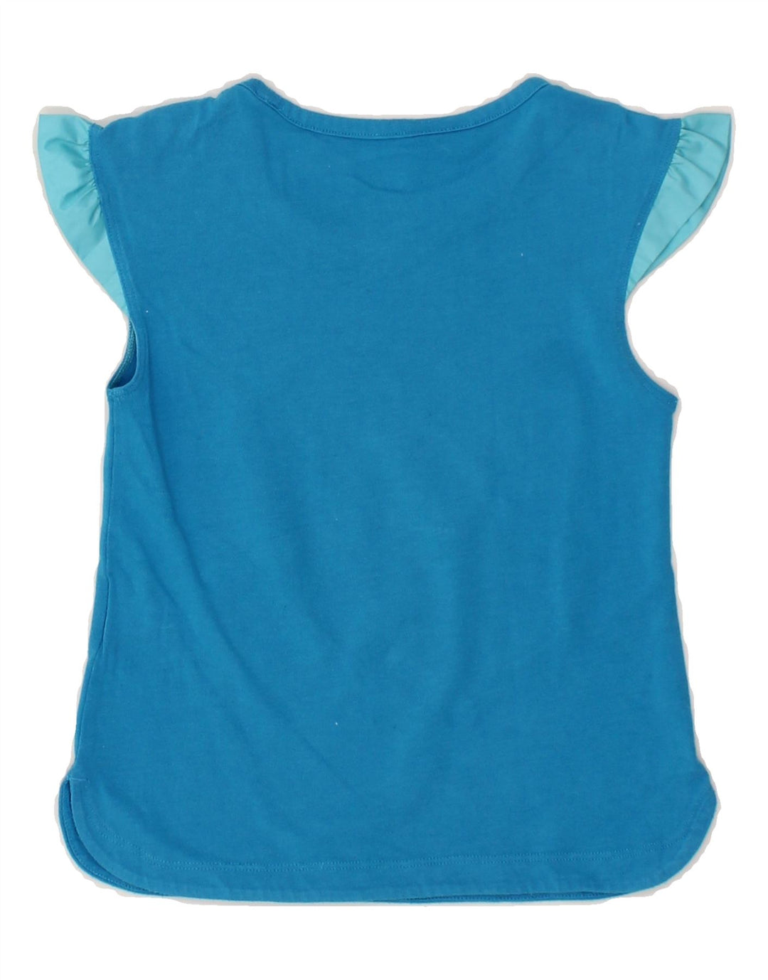 ADIDAS Girls Graphic T-Shirt Top 5-6 Years Blue Vintage Adidas and Second-Hand Adidas from Messina Hembry 
