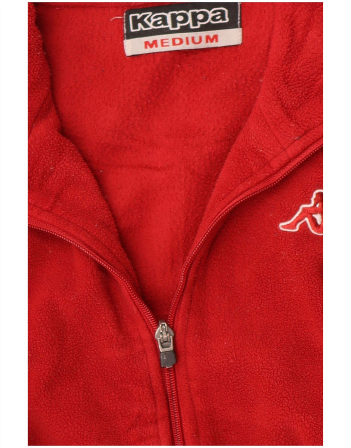 Kappa Mens Fleece Jacket UK 38 Medium Red Polyester