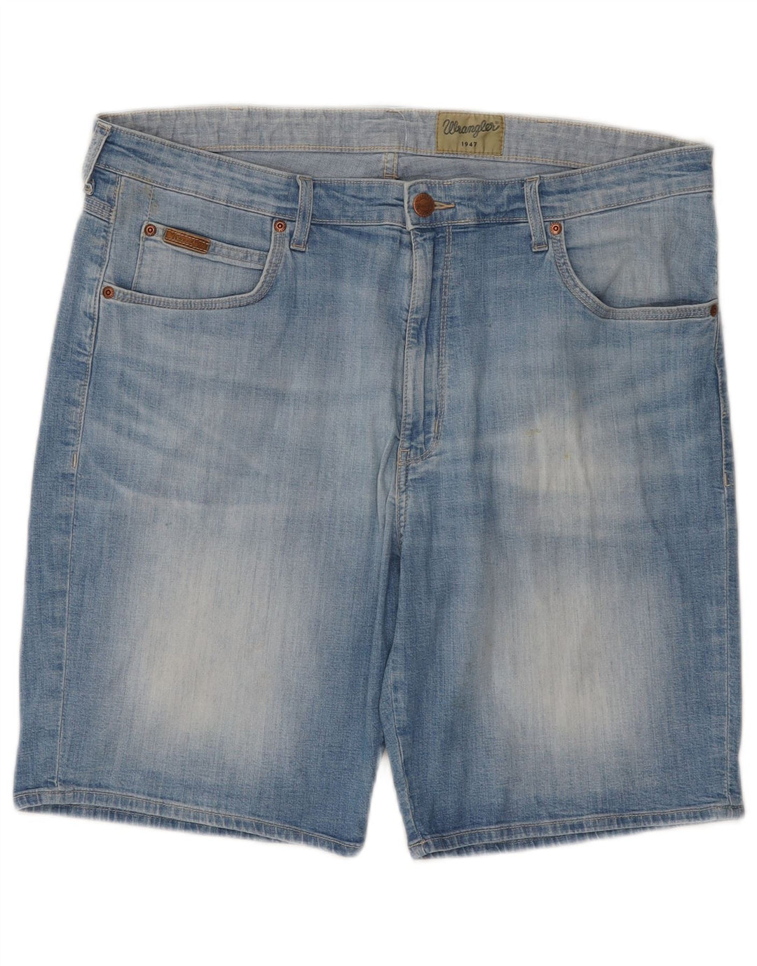 Shorts jeans masculino de ajuste regular WRANGLER W38 XL azul algodão