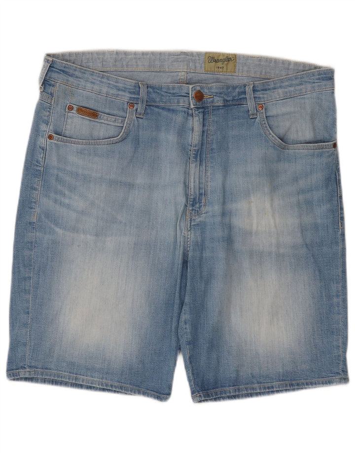 Shorts jeans masculino de ajuste regular WRANGLER W38 XL azul algodão
