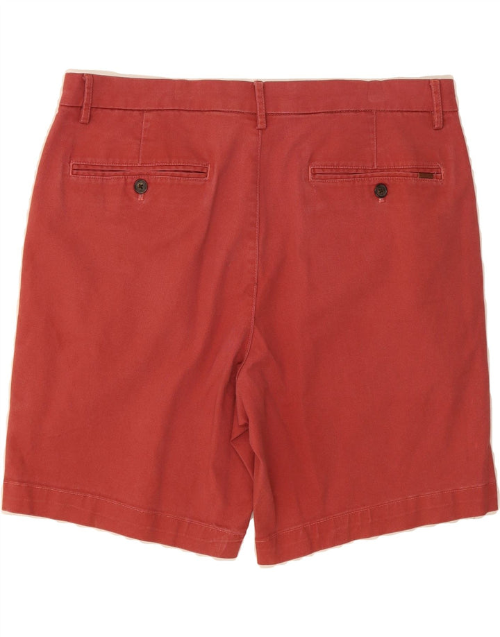 CHAPS Mens Stretch Chino Shorts W36 Large Red Cotton Vintage Chaps and Second-Hand Chaps from Messina Hembry 