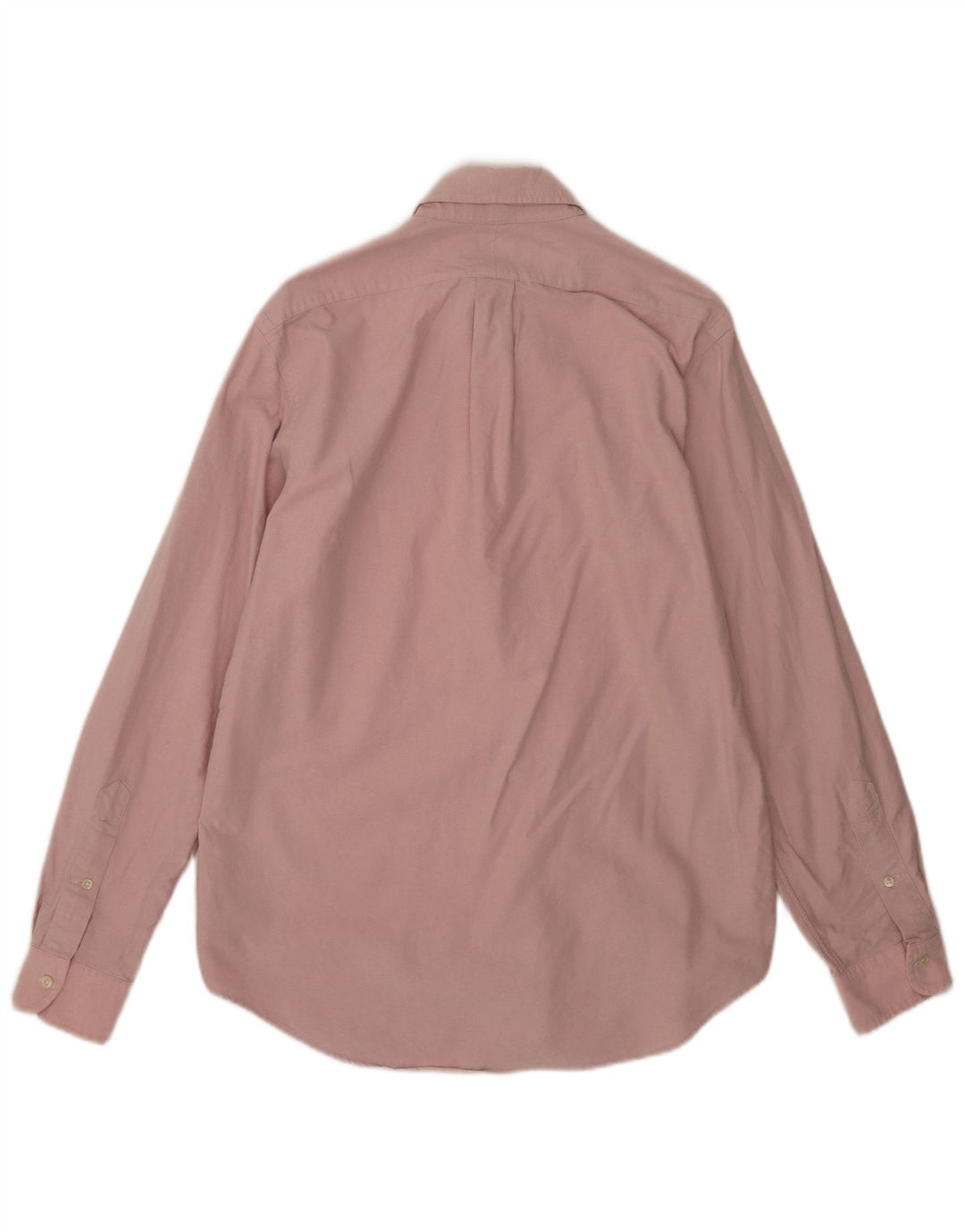 Ralph Lauren Camisa masculina de algodão rosa médio