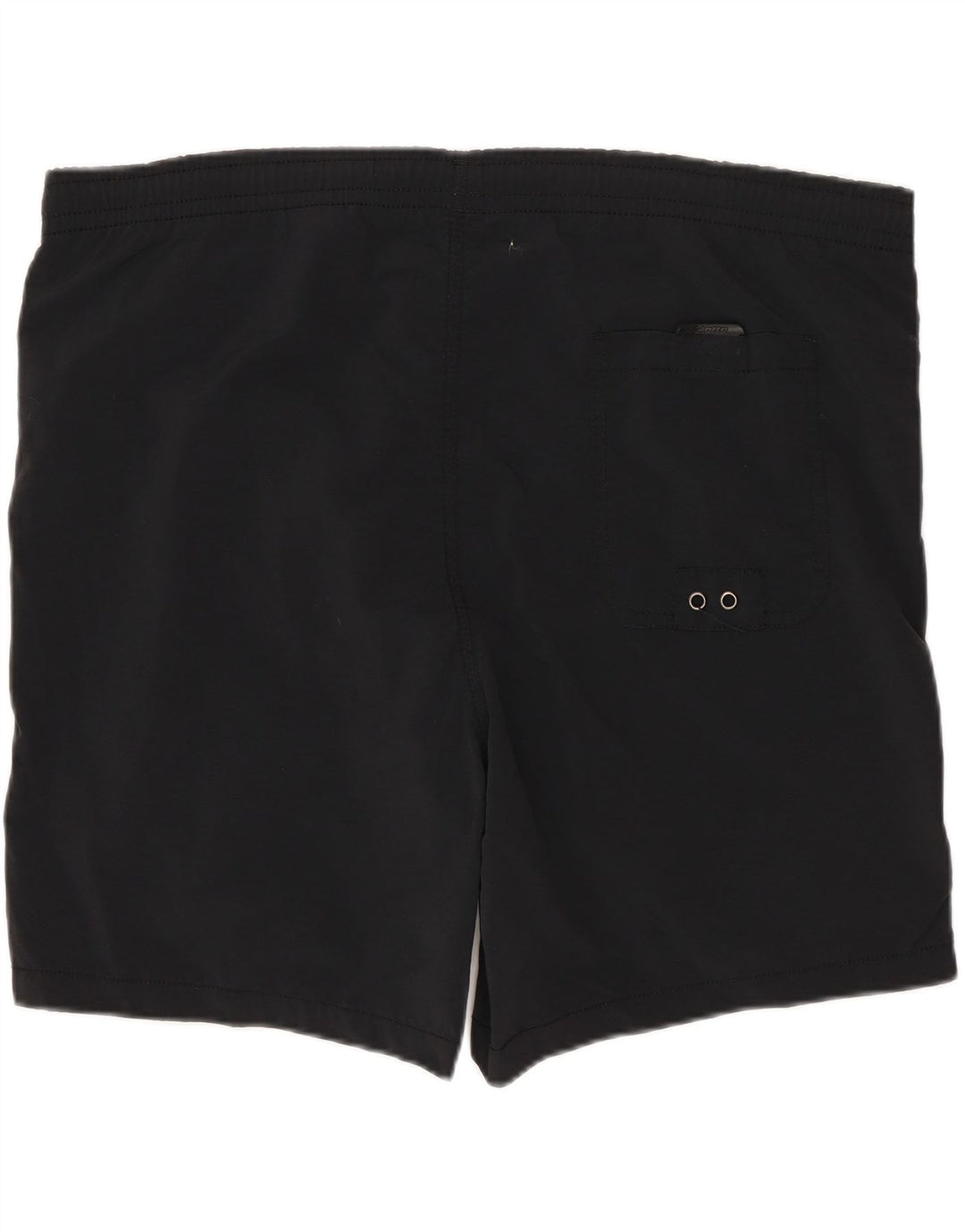 Shorts de natação masculino LOTTO Reino Unido 40/42 grande nylon listrado preto