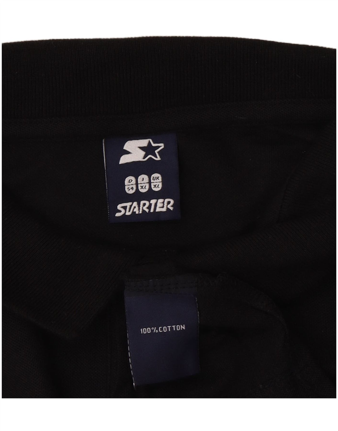 Camisa polo masculina STARTER XL algodão preto