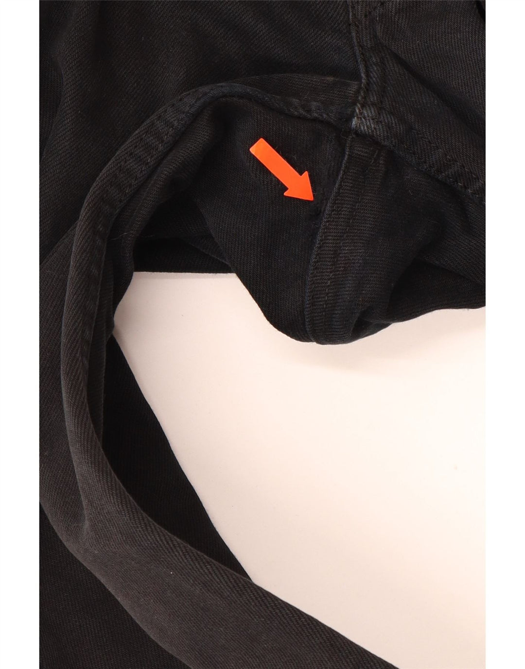 LEVI'S Masculino 501 Straight Jeans W34 L36 Algodão Preto