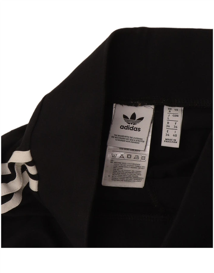 Leggings Adidas Femininas UK 8 Pequenas Algodão Preto