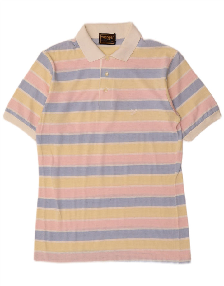 Camisa polo masculina WRANGLER média poliéster listrado multicolorido