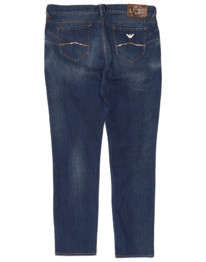 Armani feminino slim jeans W31 L27 algodão azul