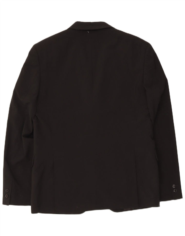 Jaqueta blazer masculina de 2 botões Jack & Jones IT 56 3XL poliéster preto