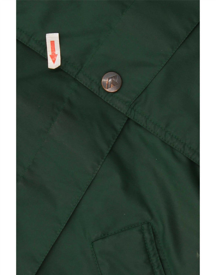 Jaqueta de chuva masculina K-Way Loose Fit UK 36 pequena poliamida verde