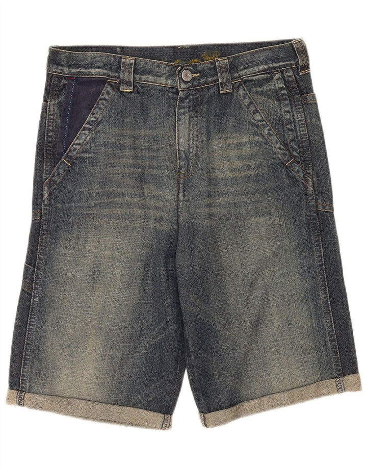 Shorts jeans masculino REPLAY 11-12 anos W29 algodão azul marinho