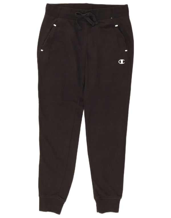 Calça de treino feminina Champion Joggers UK 14 médio algodão preto