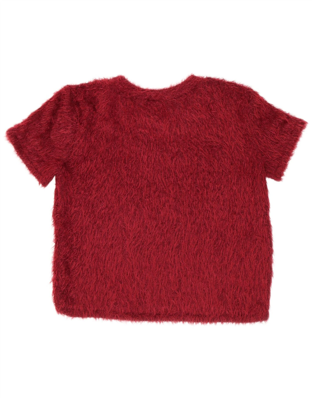 Camiseta feminina Zara Trafaluc Crop Top UK 12 Médio Poliéster Vermelho