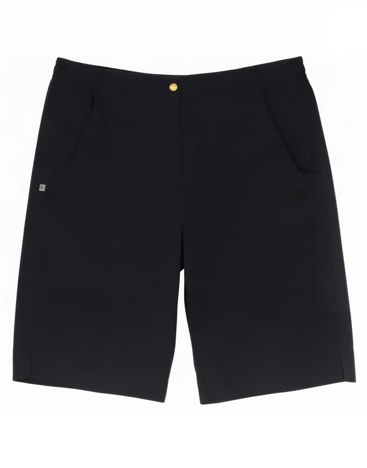 Bermuda feminina Adidas UK 14 médio W32 azul marinho poliéster