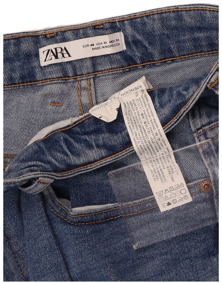 Zara Mens Denim Shorts EU 40 Médio W31 Azul Algodão