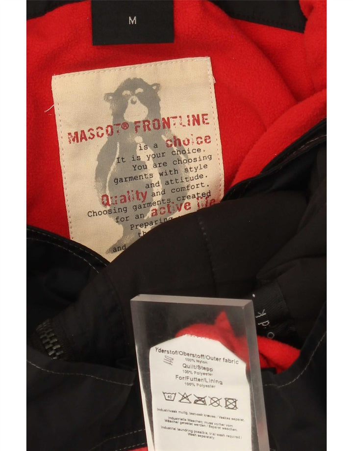 Jaqueta utilitária masculina Mascot Frontline UK 38 nylon preto médio