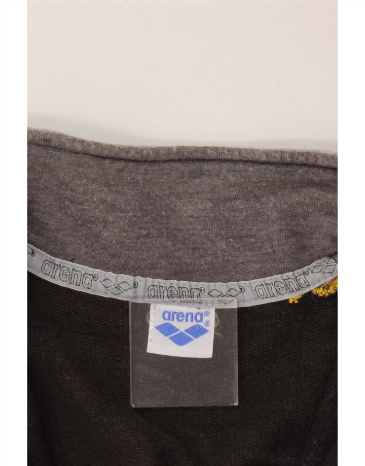 ARENA Mens Tracksuit Top Jacket Medium Grey Colourblock Vintage Arena and Second-Hand Arena from Messina Hembry 