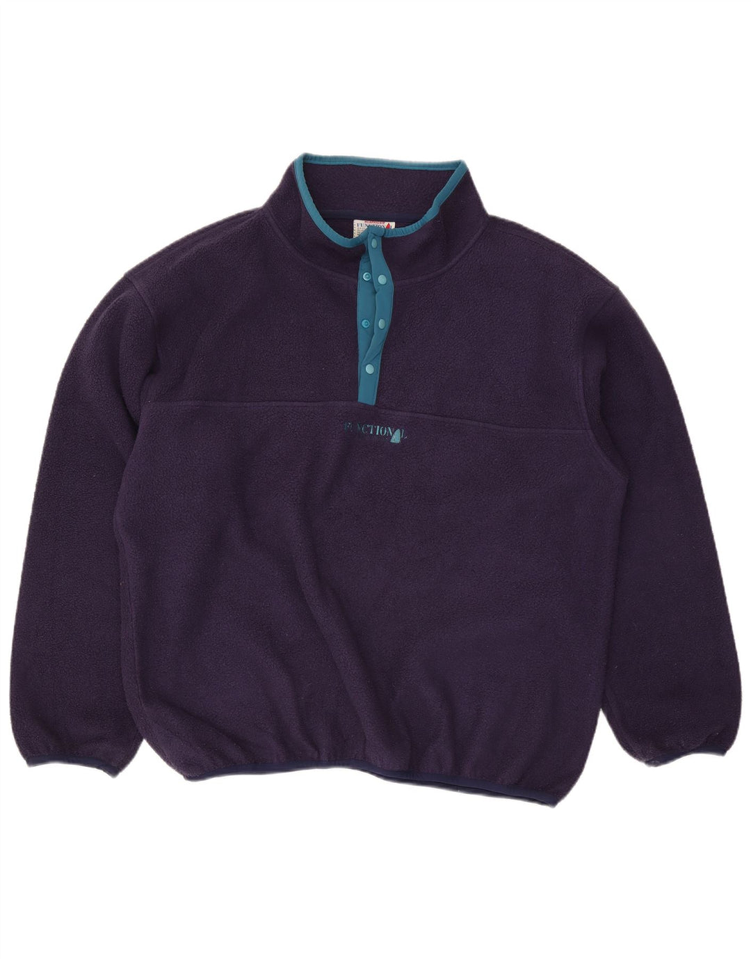 Murphy & Nye Suéter masculino de lã com botão e gola 2XL azul marinho