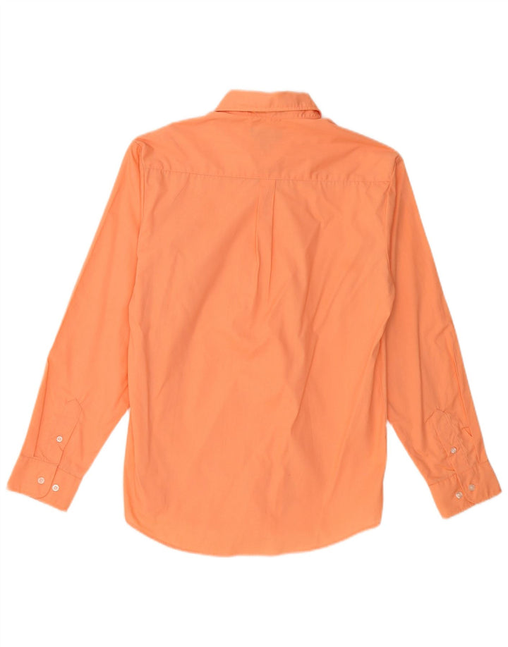 Camisa masculina IZOD 15-16 anos algodão laranja