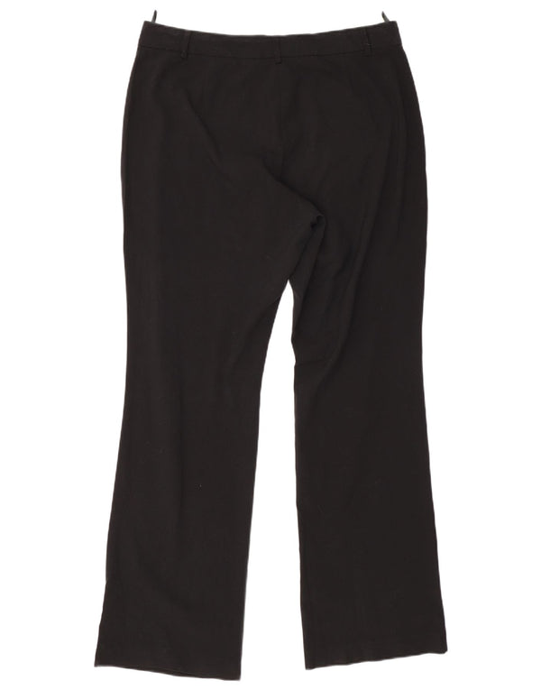 Calça feminina de cintura alta Marks & Spencer Reino Unido 14 grande W33 L31 preta