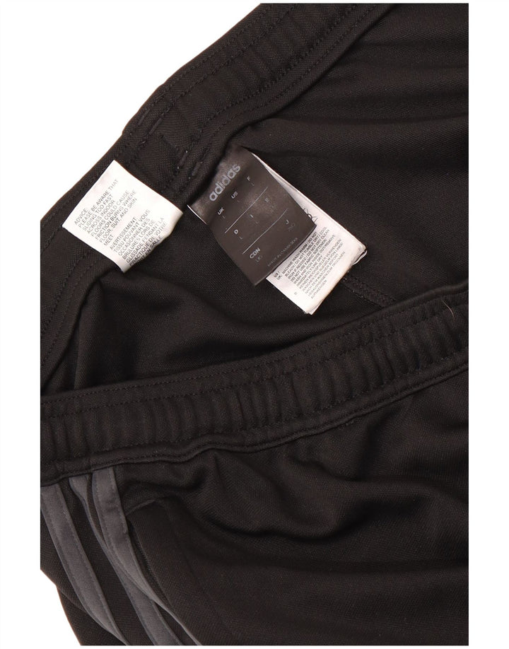 Calça de treino masculina Adidas Climalite grande poliéster colorblock preto
