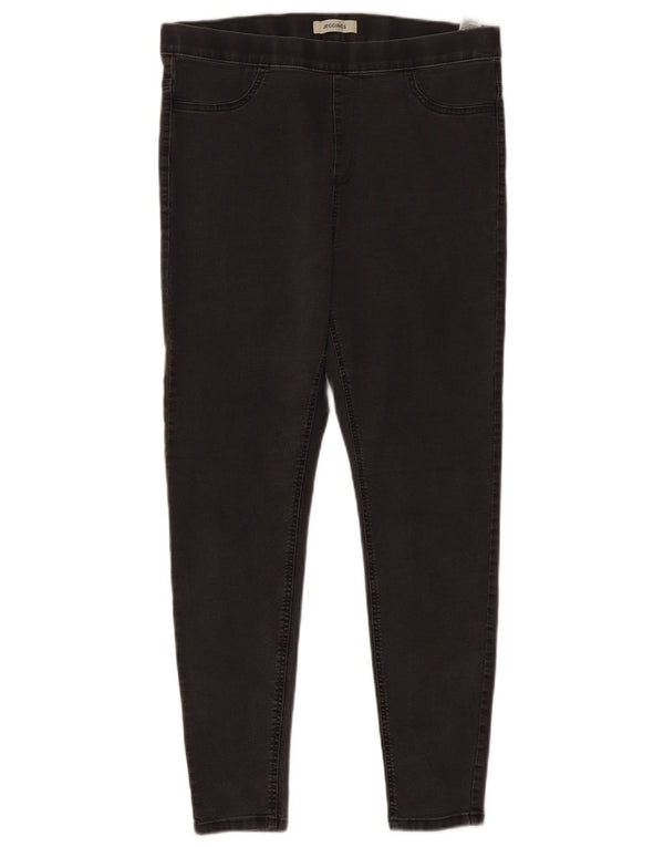 Calça jeans feminina Marks & Spencer UK 14 grande W34 L28 algodão cinza