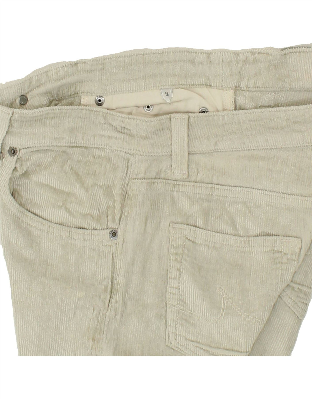 ICEBERG Womens Straight Corduroy Trousers W29 L28 Beige Vintage Iceberg and Second-Hand Iceberg from Messina Hembry 