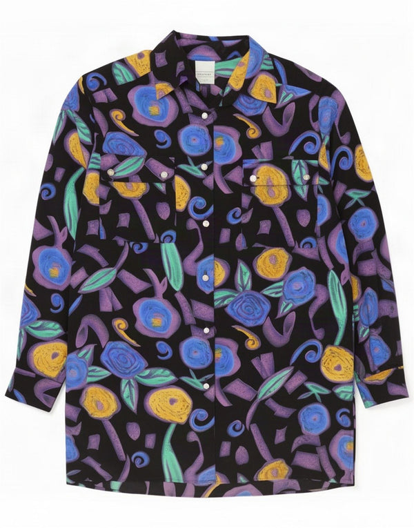 Canda Womens By C&A Longline Shirt EU 38 Médio Multicolorido Floral