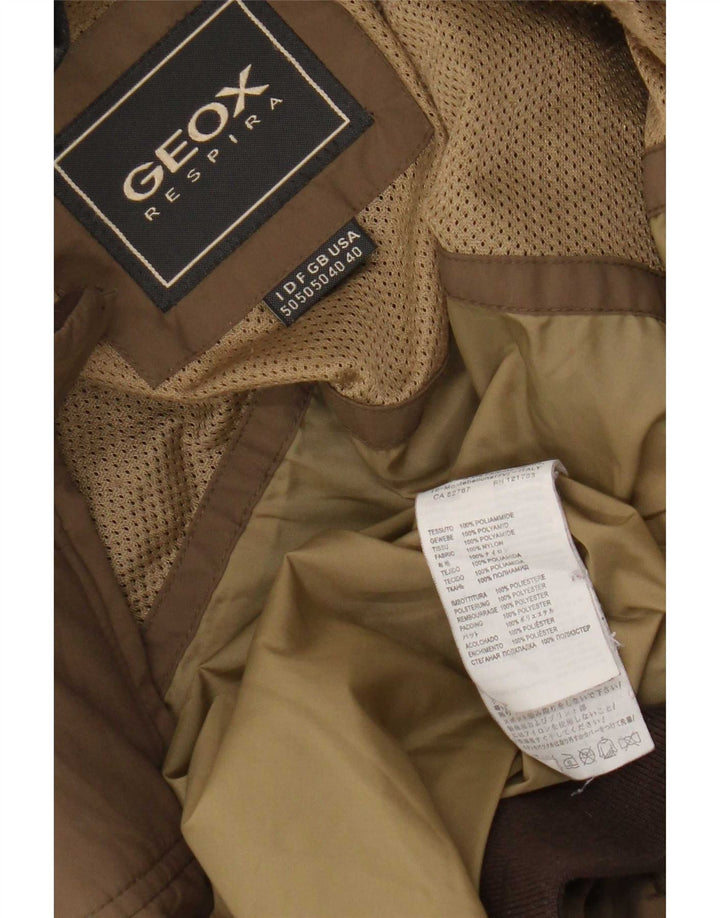 Geox Mens Respira Bomber Jacket IT 50 Grande Poliamida Marrom