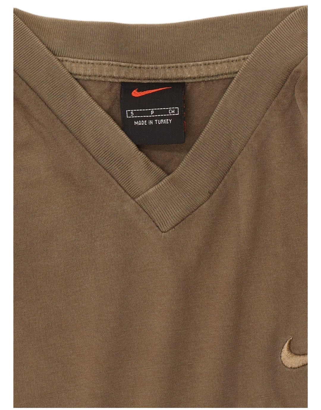 Camiseta masculina NIKE Top pequena cáqui